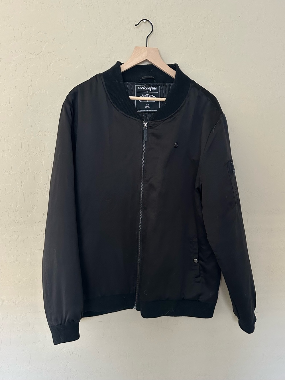World of Warcraft Black Bomber Jacket - Men's Casual Zip Jacket XXL